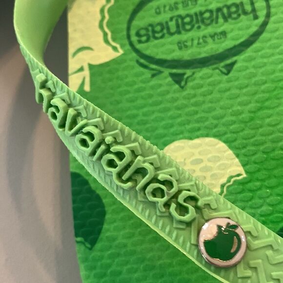 Green Apple Havaianas Flip Flops NWT - Picture 2 of 4
